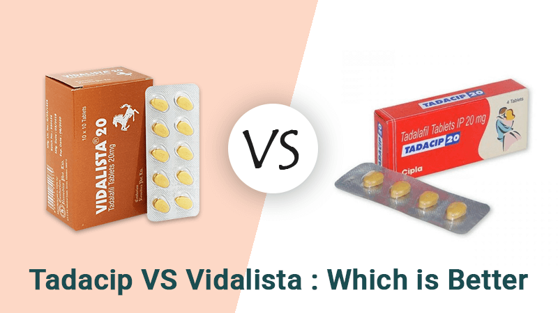 Tadacip vs Vidalista